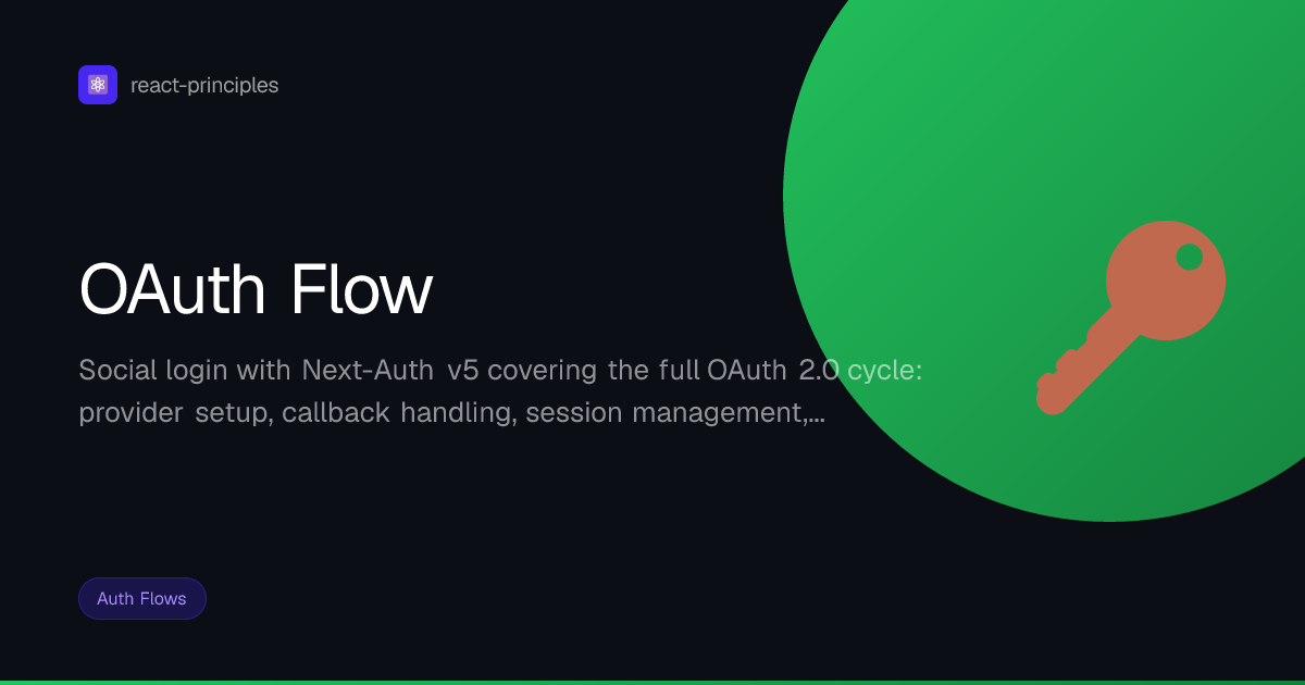 OAuth Flow — React Principles